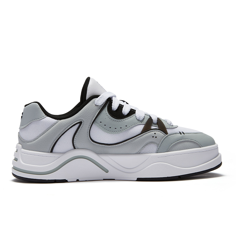 FILA FUSION 50 низкие скейтерские кроссовки мужские бело-серые White/Day Stone Gray, цвет White/Day Stone Gray — фото 3