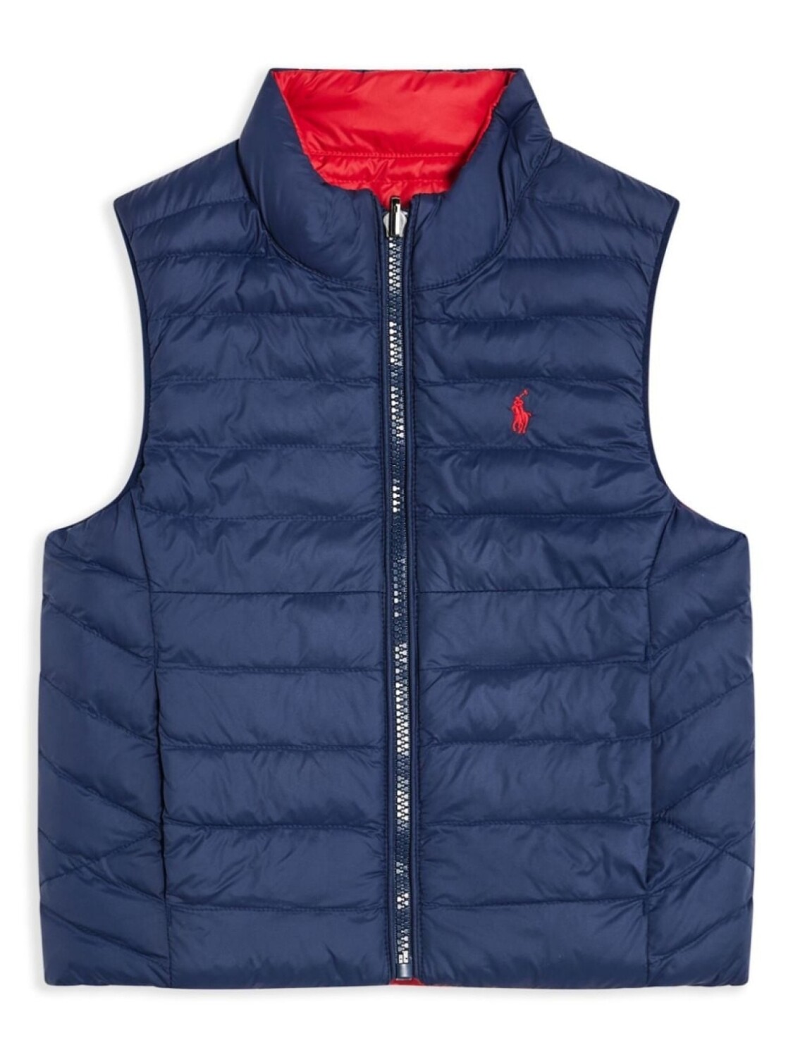 

Жилет с вышитым логотипом Ralph Lauren Kids, синий
