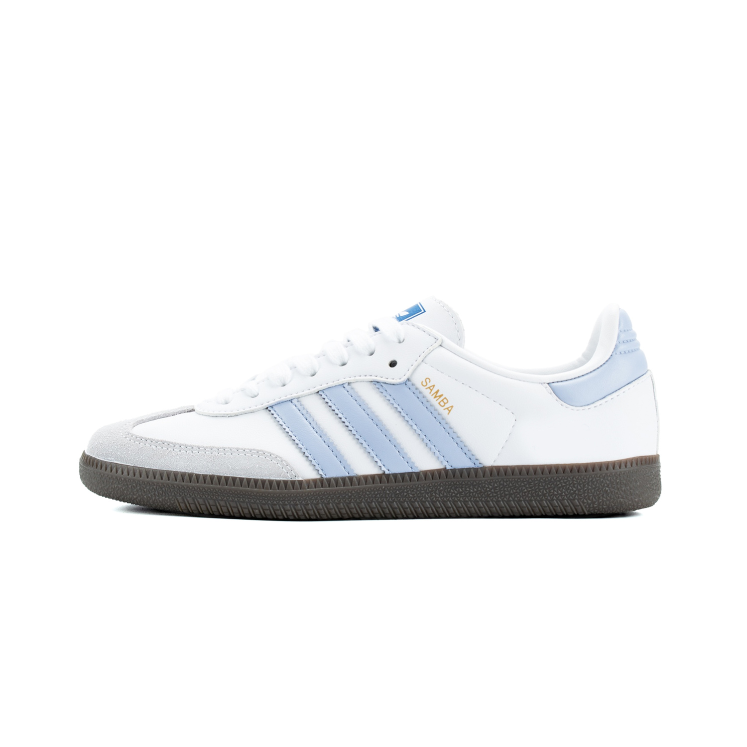 

Adidas Originals Самба ОДЖ Немецкие армейские кроссовки Унисекс Лоу-топ Белый - Белый Синий, цвет White Blue