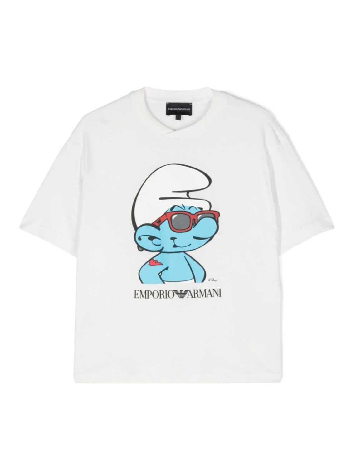 

Emporio Armani футболка из коллаборации со Smurfs, белый