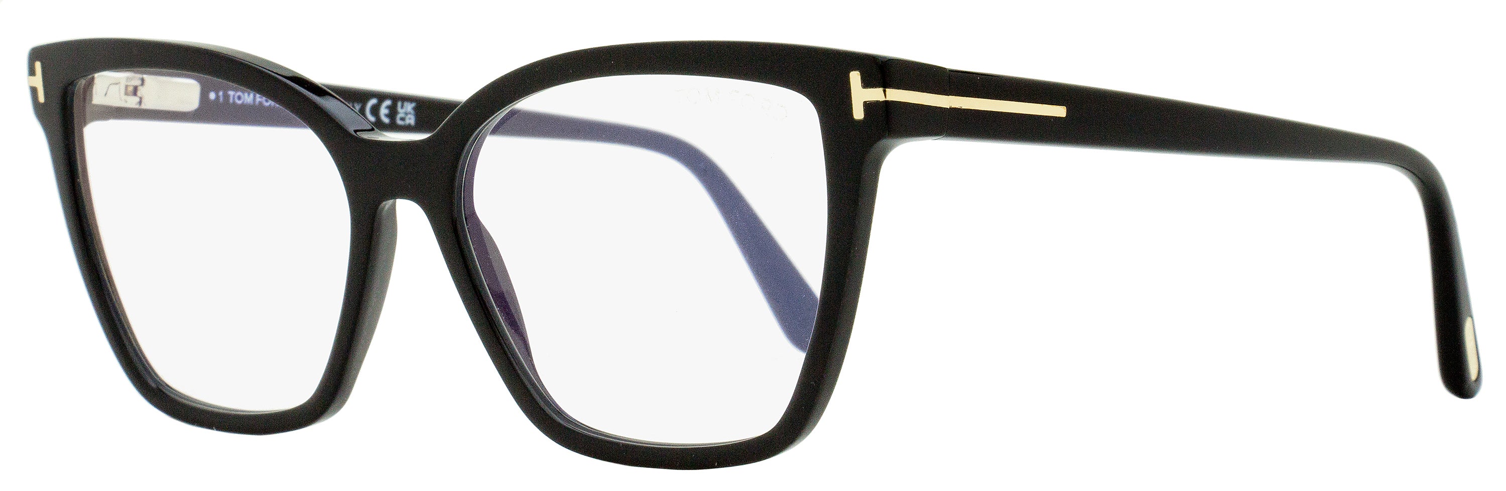 

Женские очки Tom Ford Blue Block TF5812B 001 черные 53 мм