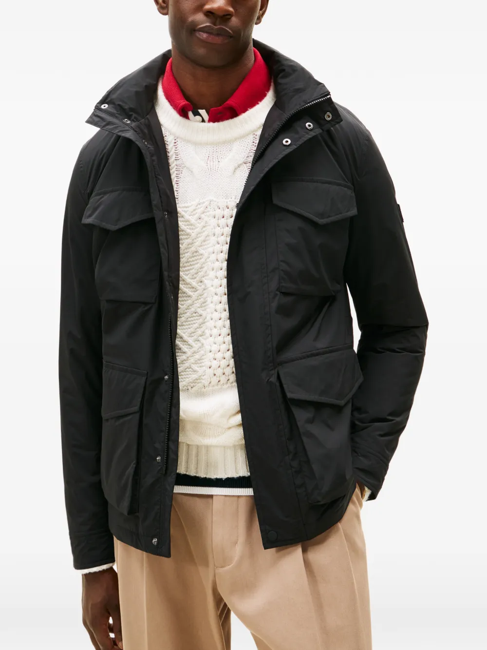 Милитари-куртка с множеством карманов Tommy Hilfiger, черный — фото 4