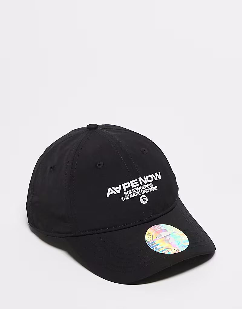 

Кепка с логотипом Aape by A Bathing Ape черного цвета AAPE BY A BATHING APE