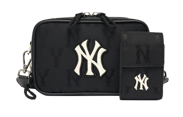 

Сумка комбинированная из нейлона New York Yankees, фотосумка, плечевая сумка, кроссбоди унисекс черная MLB