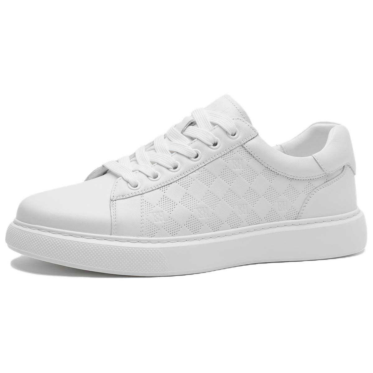 

Кроссовки для скейтбординга мужские Top Grain Cow Leather Low top ELLE HOMME, белый