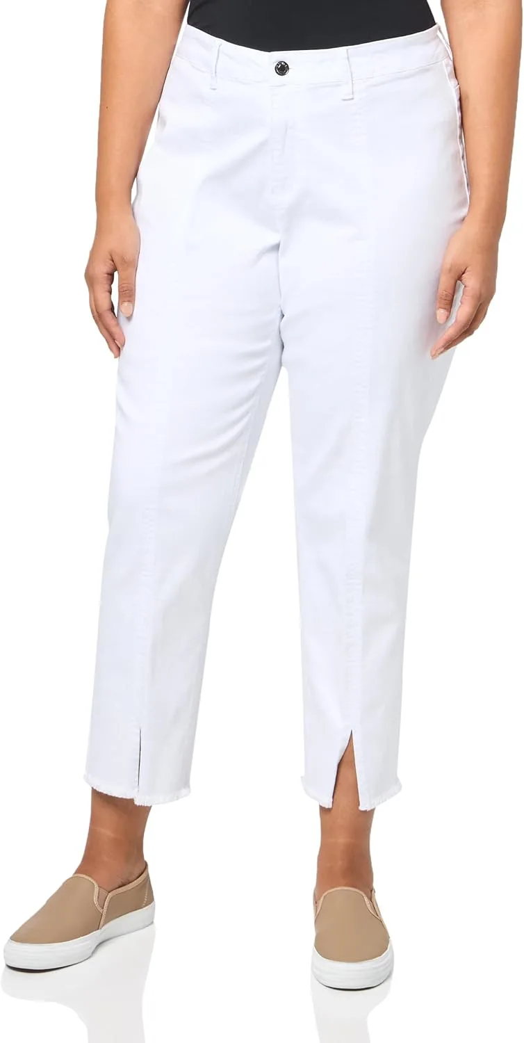 

Женские джинсы SLIM-SATION с застежкой-молнией спереди, центральным швом и бахромой по низу