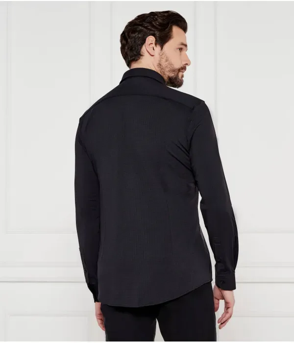 P-Hank-Kent-C1-222 Рубашка slim fit Boss, черный — фото 3