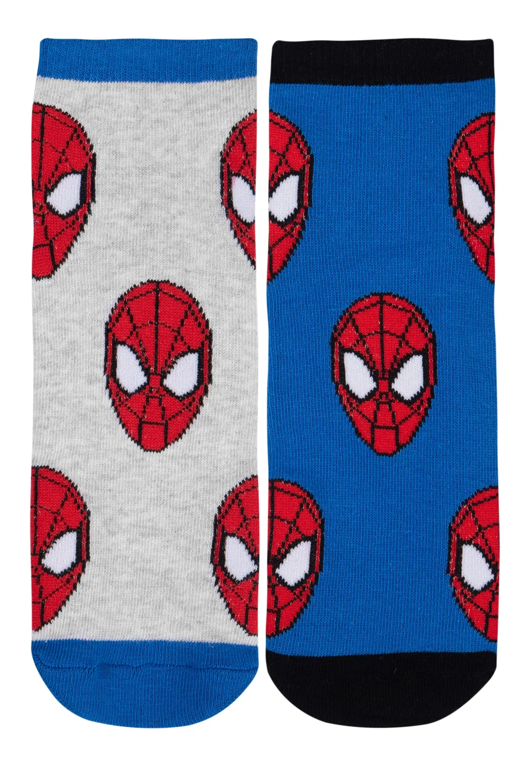 Носки Spiderman, 5 пар, сине-серые — фото 3