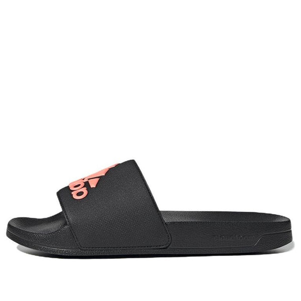 

Тапочки adilette cozy wear-resistant black slippers 'black pink' Adidas, черный