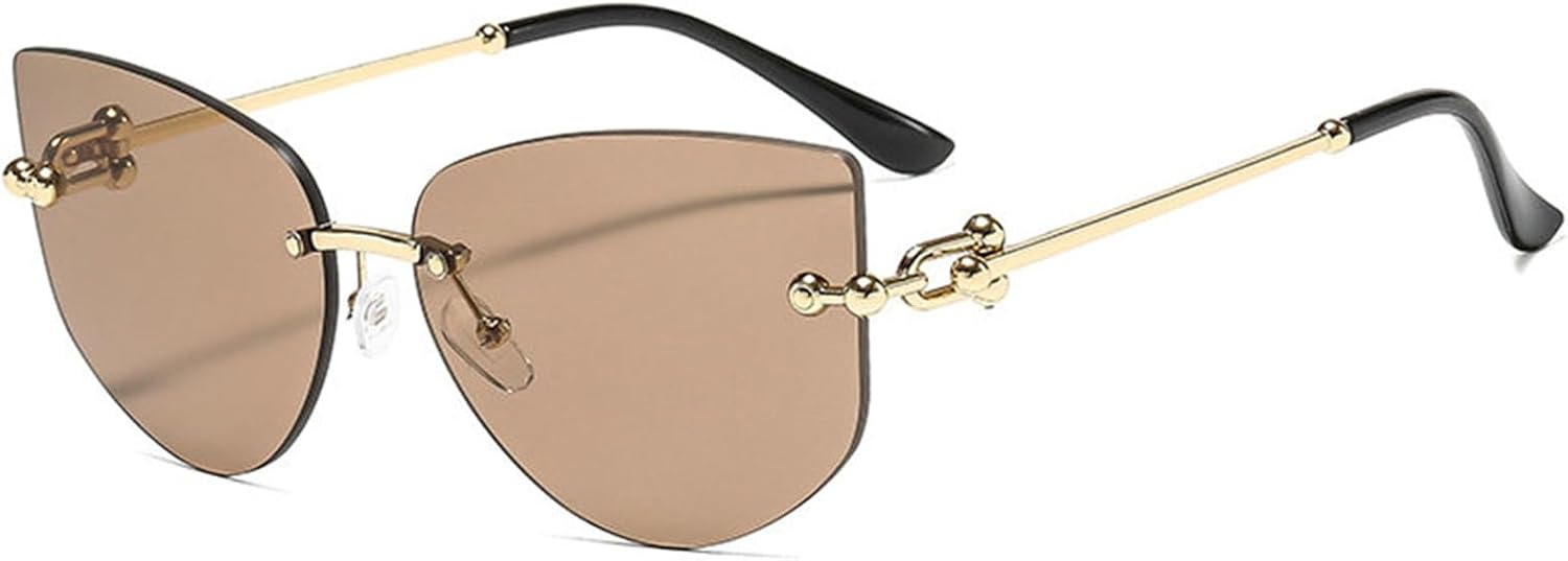 

Хелена Модные сексуальные солнцезащитные очки без оправы «кошачий глаз» Роскошный дизайн Женские металлические солнцезащитные очки Защита от УФ-излучения UV400 helena, C4