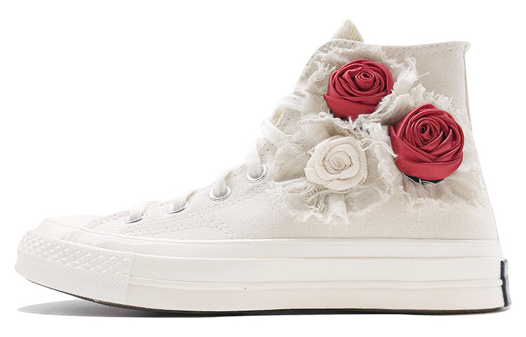 

Кеды Converse 1970s Canvas Shoes Unisex High-Top Off White/Red