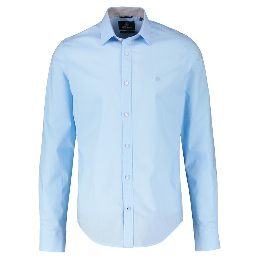 

Рубашка на пуговицах классического кроя LERROS, светло-синий