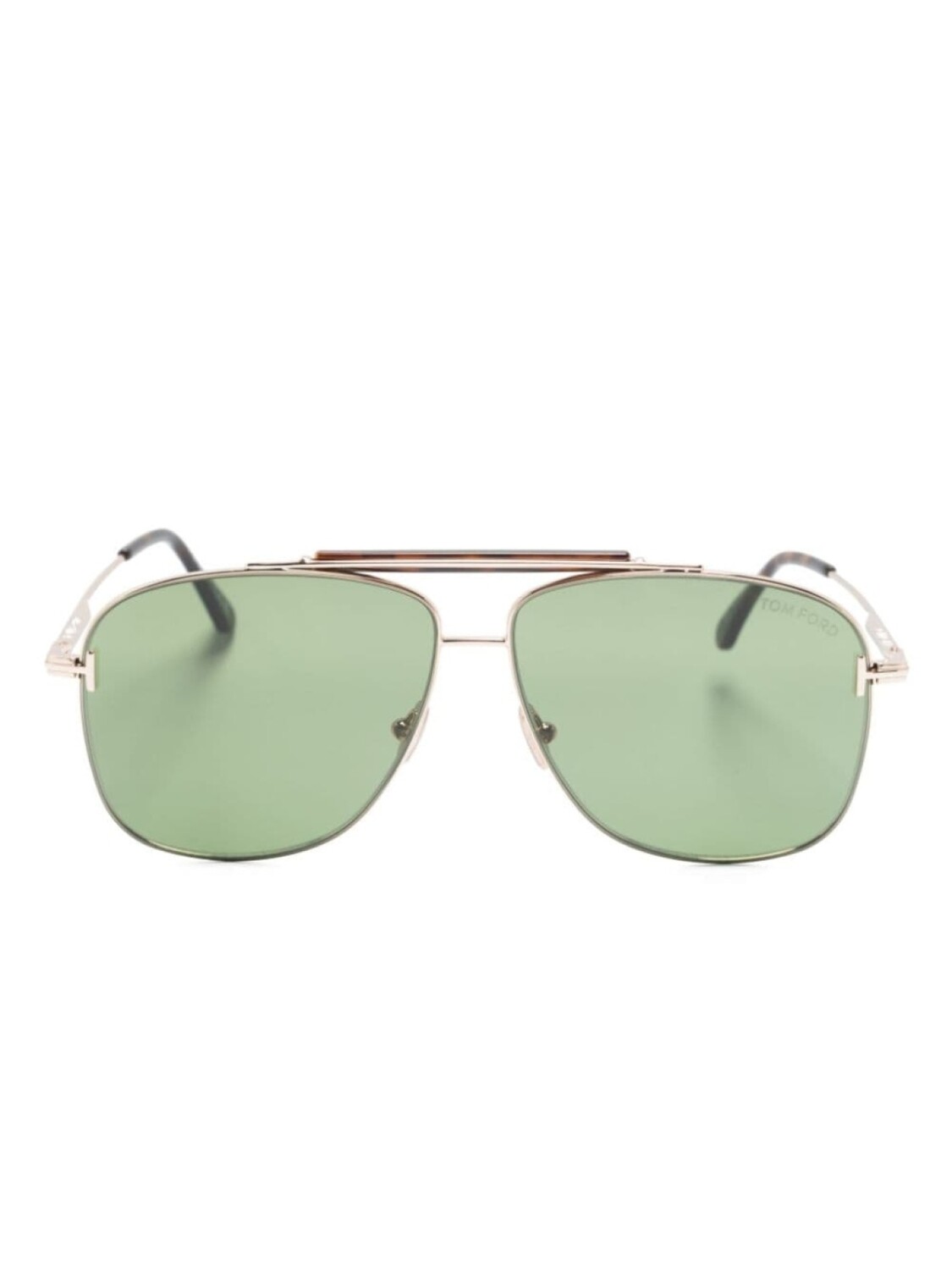 

TOM FORD Eyewear солнцезащитные очки-пилоты, коричневый