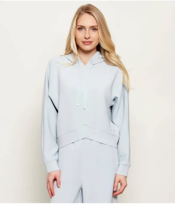 Толстовка Evesya loose fit Boss, небесно-голубой