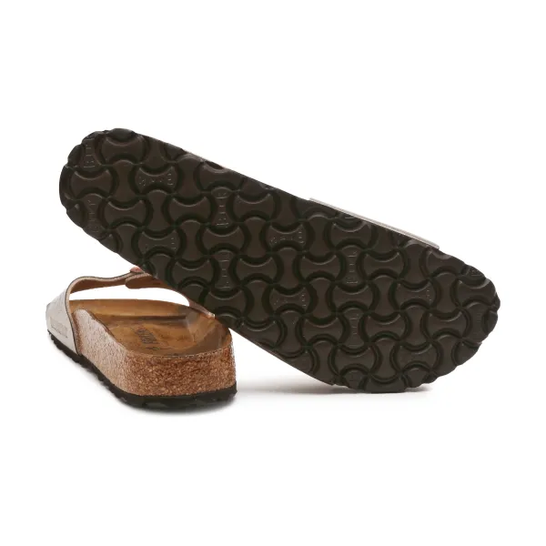 Тапочки Madrid bf с добавлением кожи Birkenstock, металлический — фото 4
