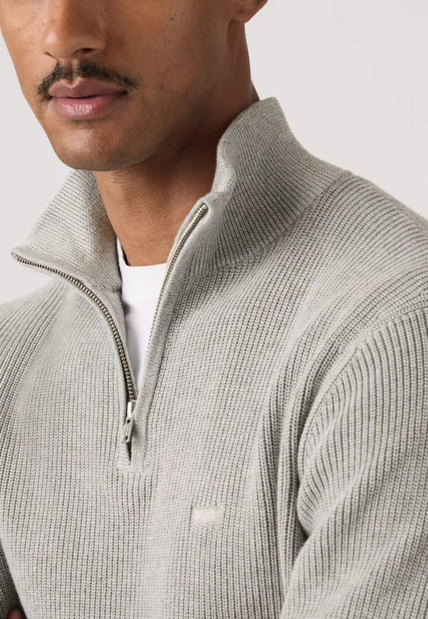 Свитер с застежкой-молнией на четверть длины Levi'S, Mid Tone Grey Heather — фото 4