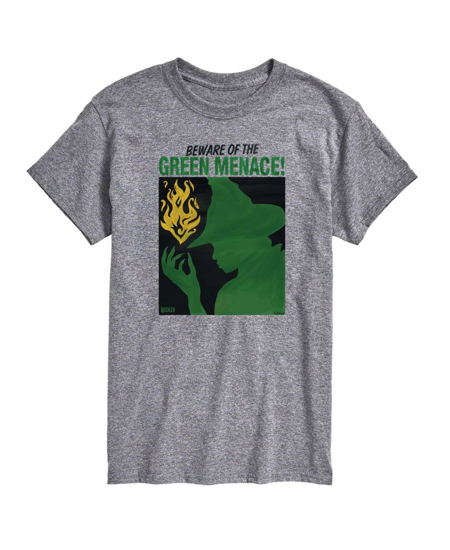 

Мужская футболка с коротким рукавом и графическим принтом постера Эльфабы из фильма Злая ведьма, часть 2 AIRWAVES, Gray