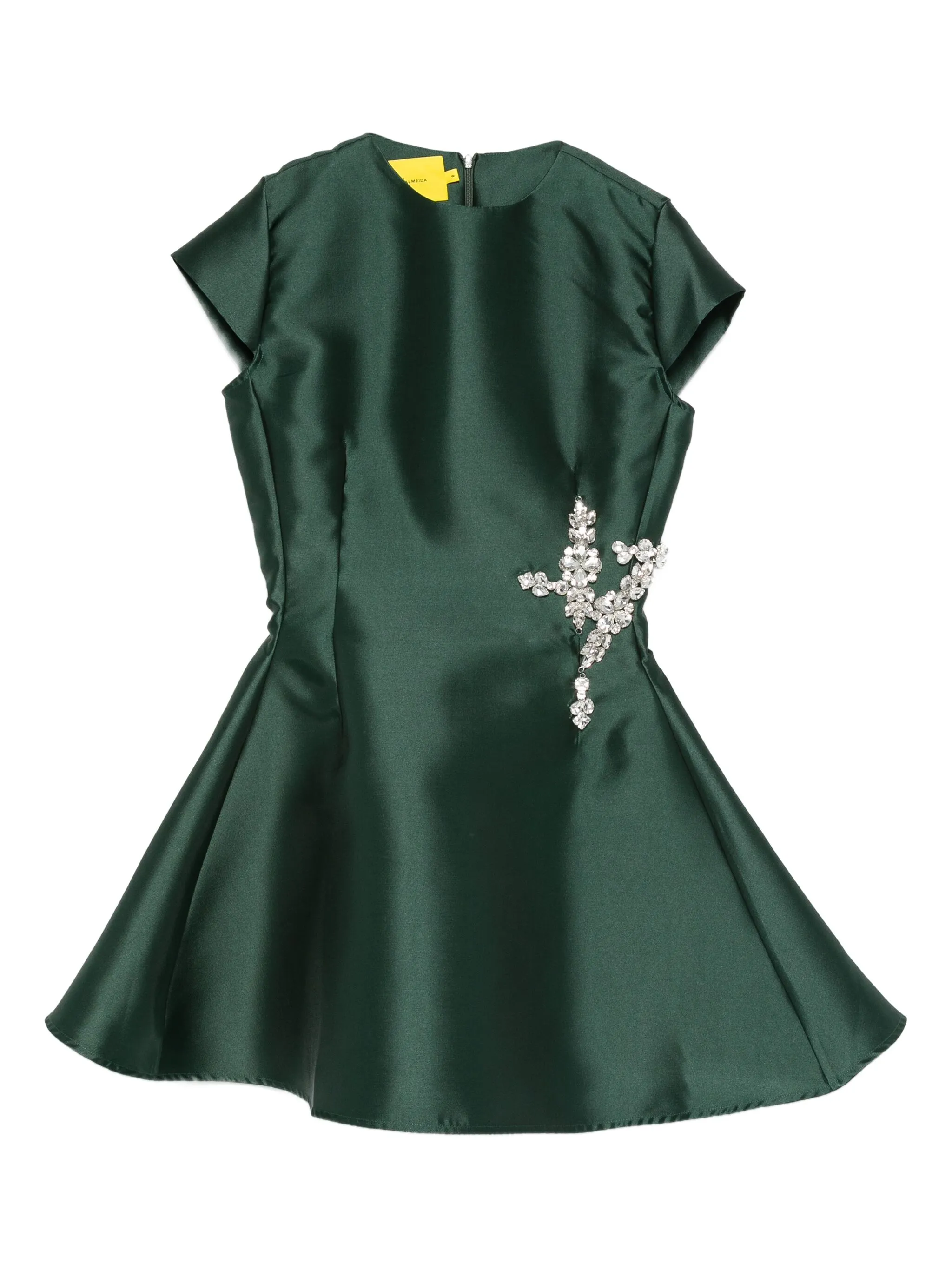 

Украшенное мини-платье Marques'Almeida, зеленый