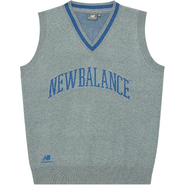 

Жилет унисекс, цвет серый, меланж New Balance, цвет Heather Gray