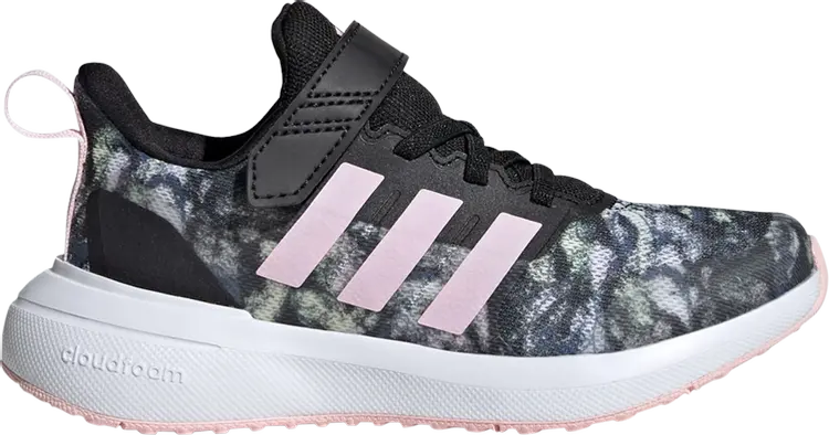 

Кроссовки FortaRun 2.0 Cloudfoam EL Little Kid 'Black Tie-Dye', черный