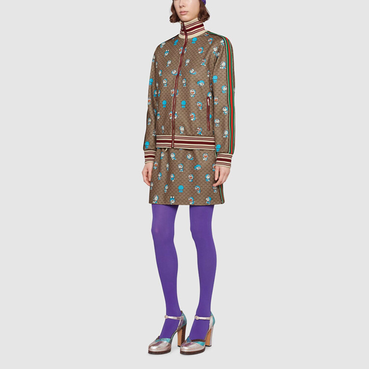 Юбка женская Doraemon x Gucci, бежевый — фото 2