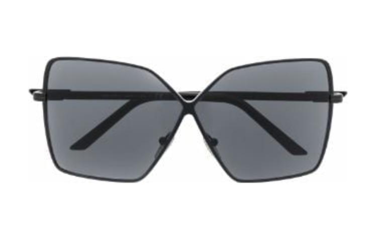 

Оверсайз солнцезащитные очки в форме бабочки PRADA, черный