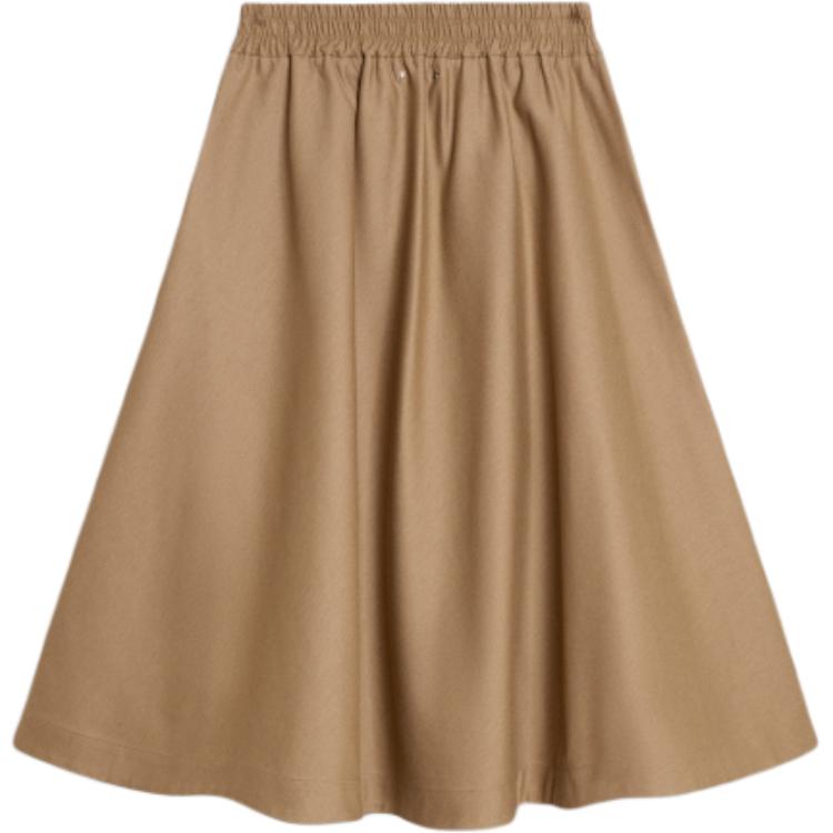 Юбка миди Deluxe Brand Morena с застежкой-молнией спереди Golden Goose, хаки — фото 3