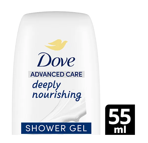 Натуральный увлажняющий гель для ванны Deeply Nourishing Dove, 55 ml — фото 2