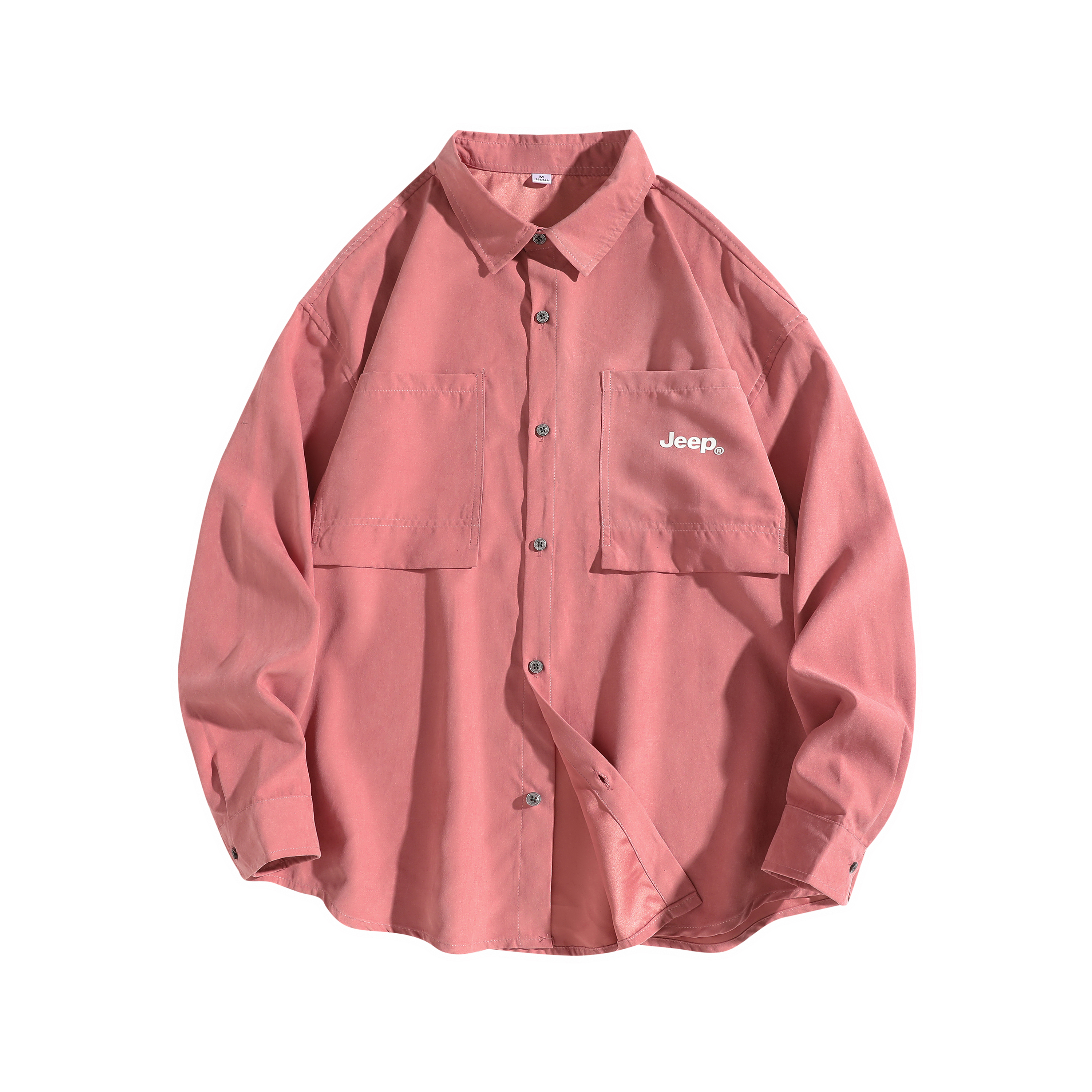 

Рубашка Unisex Lapel Moderate Others Jeep, розовый