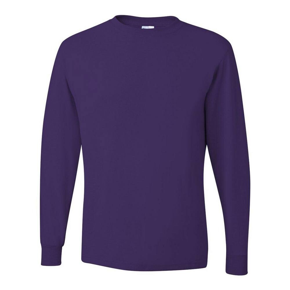 

Футболка Jerzees Dri-power с длинными рукавами 50/50 JERZEES, цвет Deep Purple