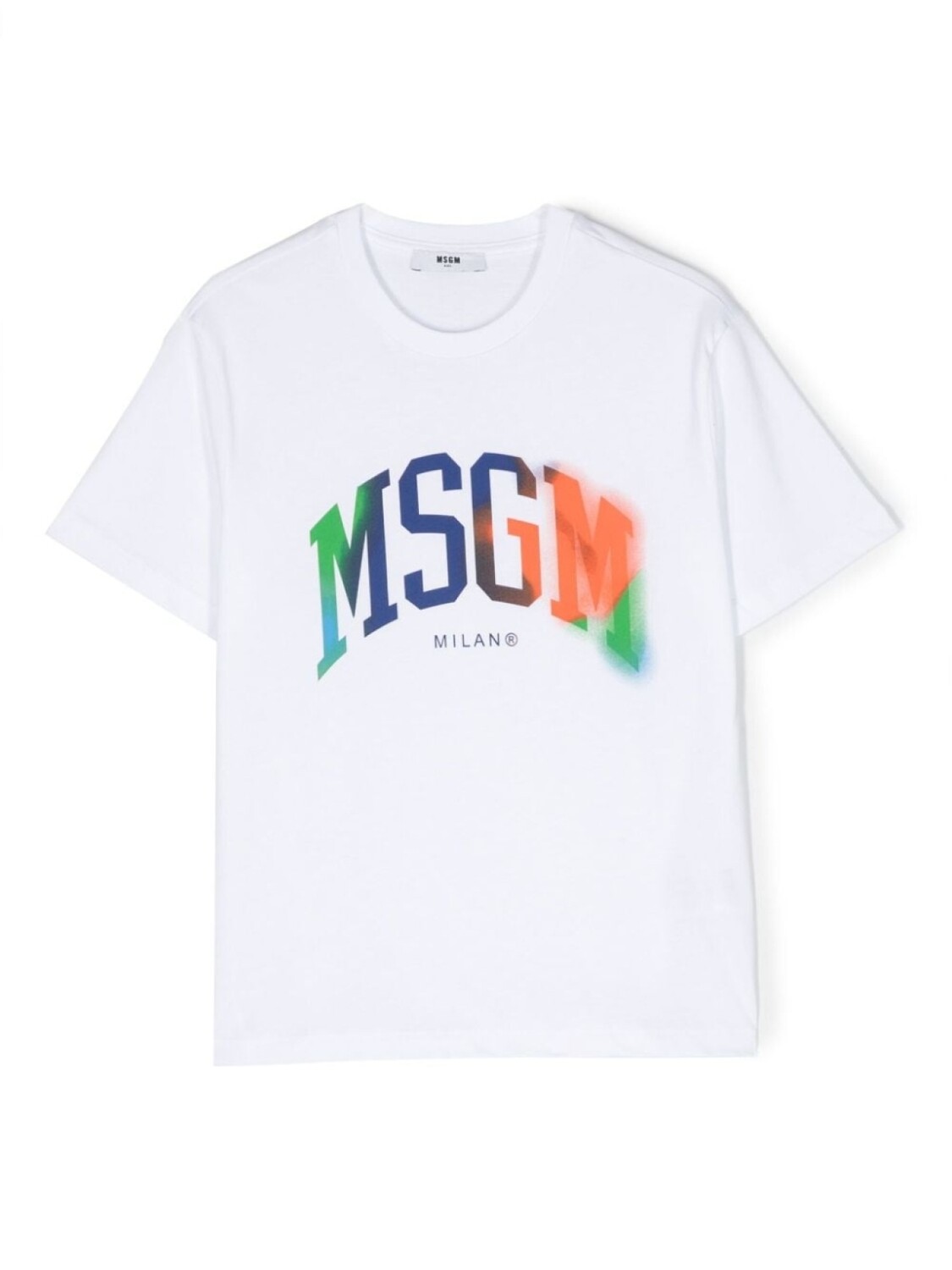 

MSGM Kids футболка с логотипом, белый