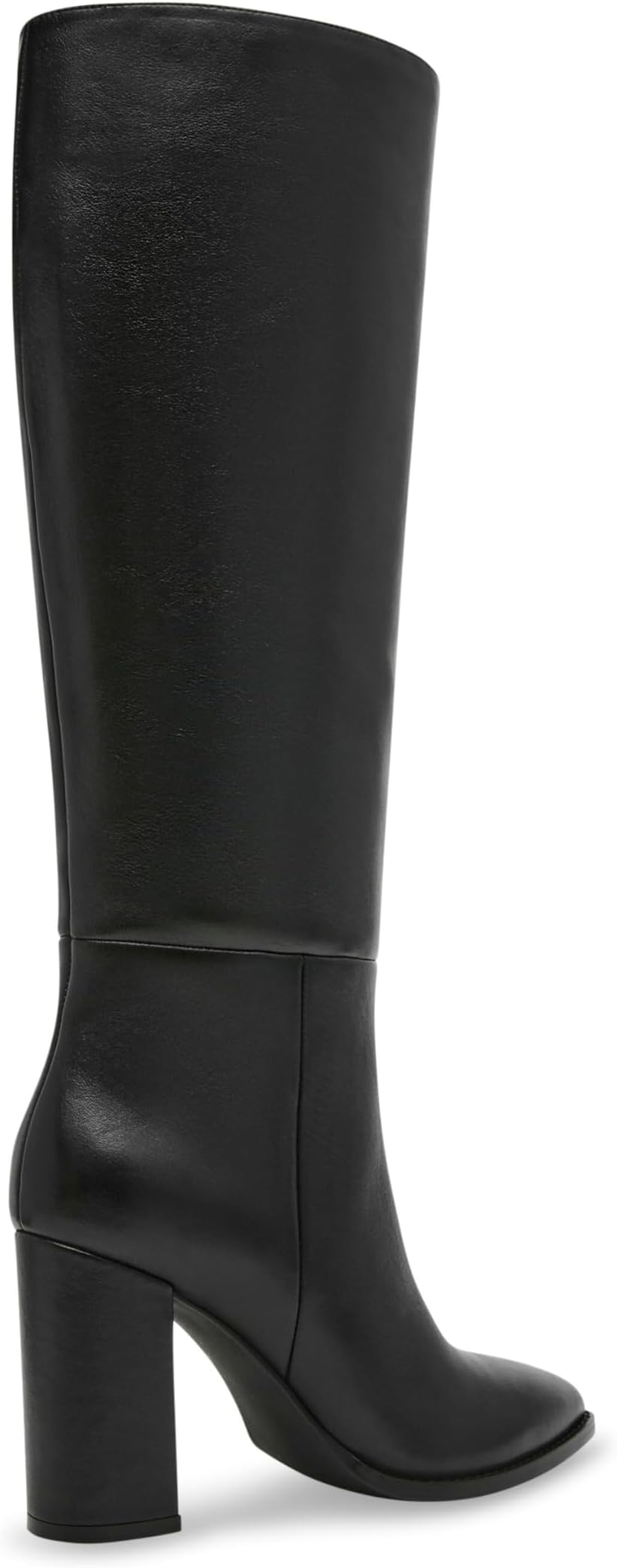 Женские сапоги Steve Madden Brittan кожаные высокие, черный — фото 4