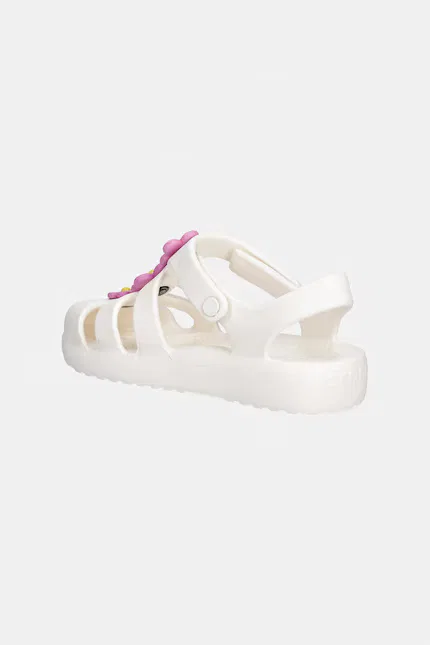 Сандалии с цветочным принтом Classic Fisherman Crocs, бежевый — фото 3