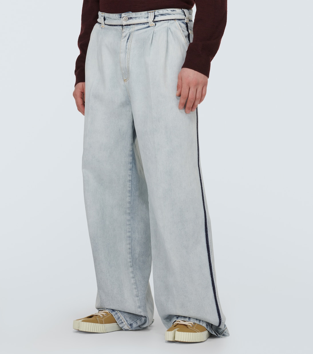 Джинсы с высокой посадкой и широкими штанинами Maison Margiela, Icy Slip — фото 3