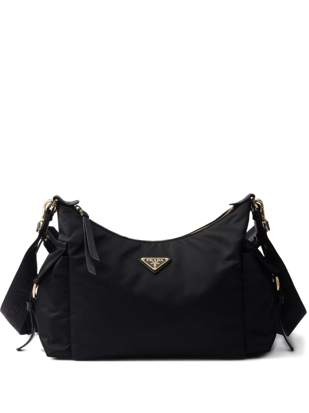 

Большая сумка через плечо Explore с мягкой ручкой Prada, черный