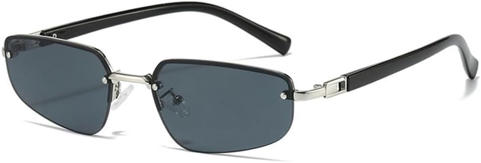 

Женские солнцезащитные очки «кошачий глаз» без оправы с прозрачными линзами Ocean и защитой от УФ-излучения UV400. Подходят для занятий спортом на открытом воздухе, бега и езды на велосипеде Generic, Silver Grey