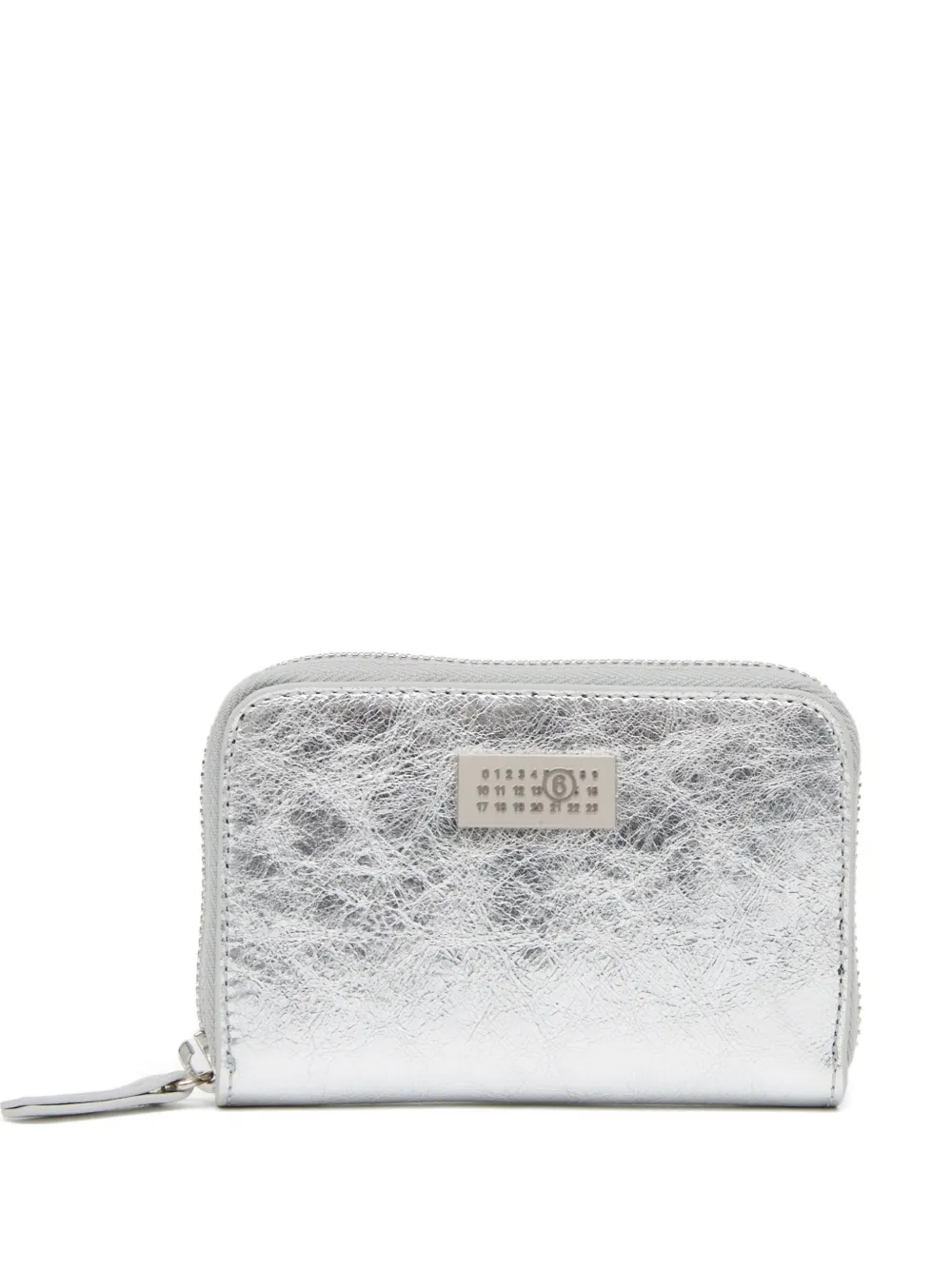 

Кошелек с круговой молнией Mm6 Maison Margiela, серебристый