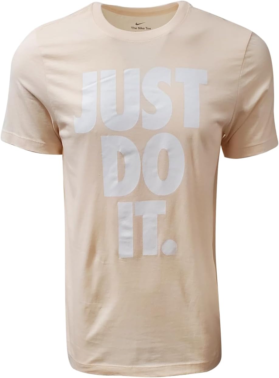 

Мужская футболка Nike Just Do It с большим логотипом, Light Coral/White, Белый, Мужская футболка Nike Just Do It с большим логотипом, Light Coral/White