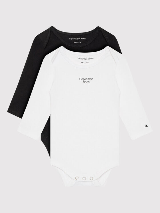 

Комплект из 2-х детских боди стандартного кроя Calvin Klein, мультиколор