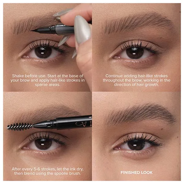 Мелкотонкий карандаш для бровей ANASTASIA BEVERLY HILLS Microstroke Brow Pen, CHOCOLATE — фото 3