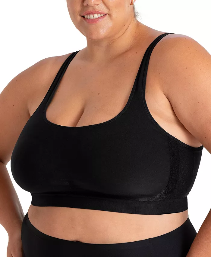 

Женский беспроводной комфортный бюстгальтер Straps 10024 Shapermint Essentials, черный