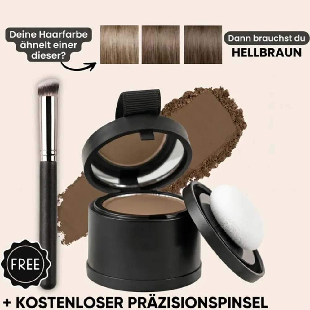 Пудра для маскировки корней Avellio Roots Powder «Светло-коричневый» Forbany, Light Brown — фото 4