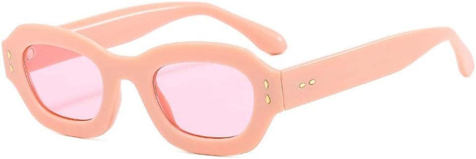 

Популярные модные многоугольные женские солнцезащитные очки UV400 в стиле ретро с заклепками, модные мужские солнцезащитные очки сине-зеленого цвета generic, Pink Pink