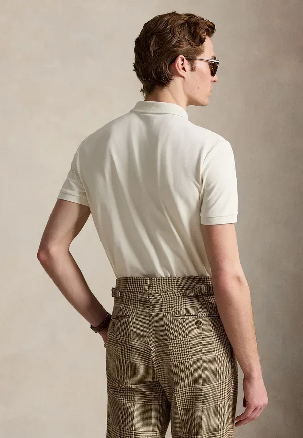 Поло с коротким рукавом Polo Ralph Lauren, цвет бледно-кремовый — фото 3
