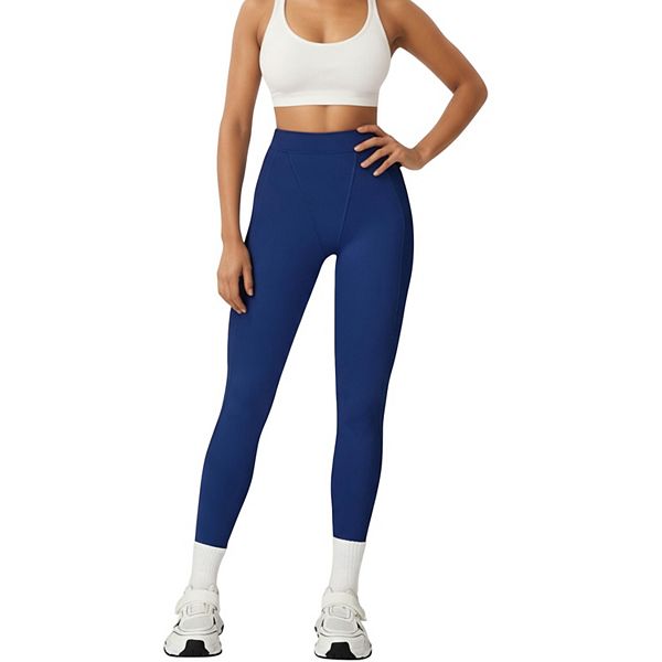 

Женские леггинсы с высокой талией и шовными деталями Anna-Kaci, Navy