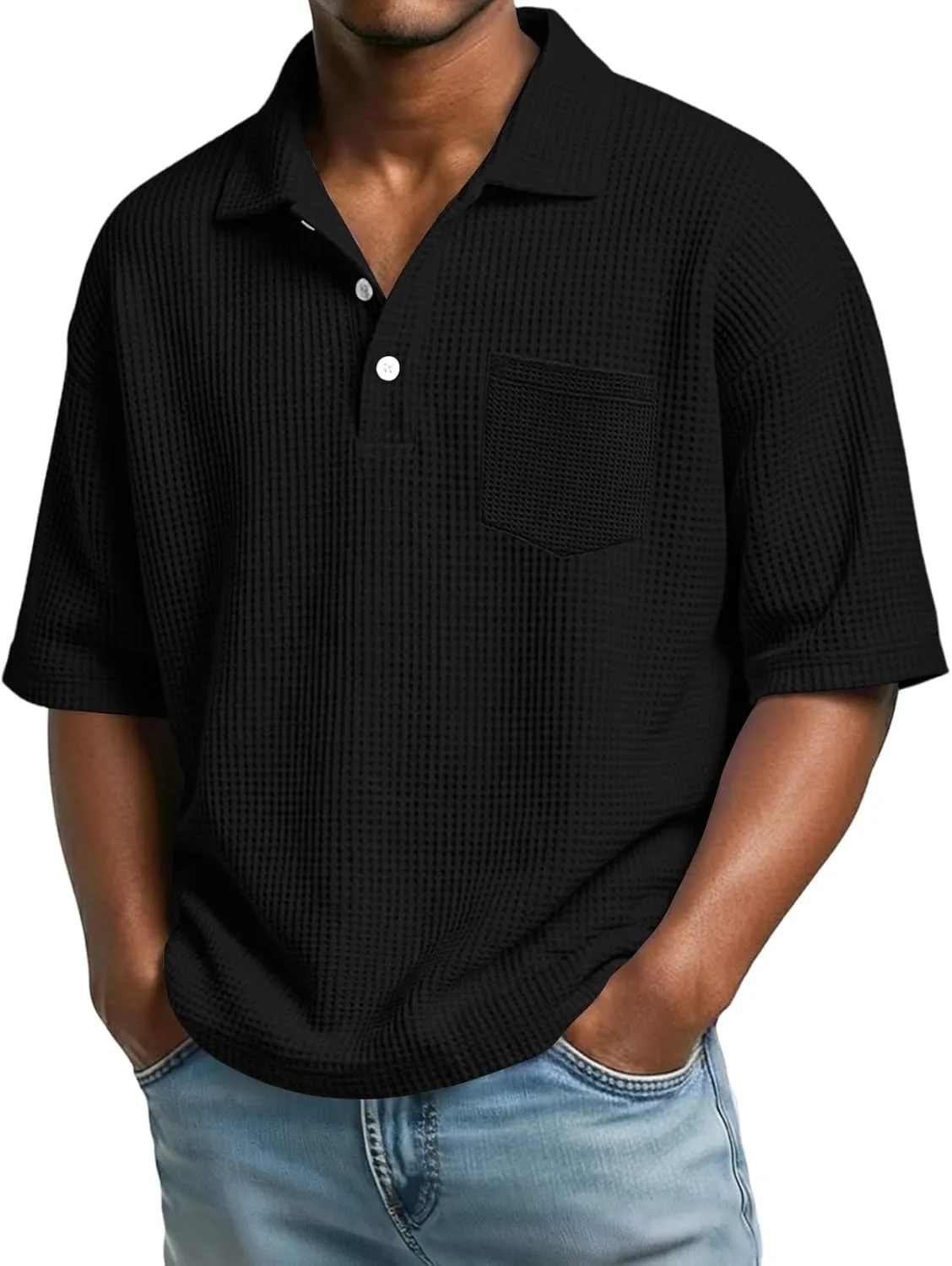 

Футболка-поло Henley для мужчин, Dry Fit, мягкая