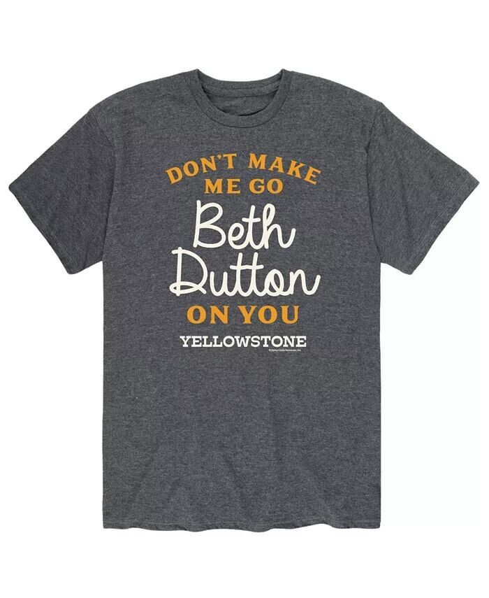 

Мужская футболка Yellowstone Don't Make Me Go Beth Dutton AIRWAVES