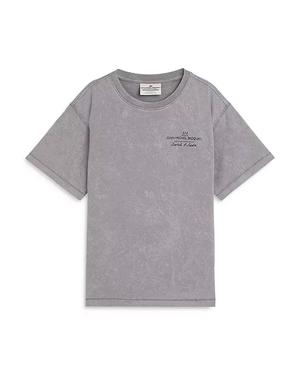 Футболка с принтом Баскиа - маленький ребенок, большой ребенок Scotch & Soda, Meteorite