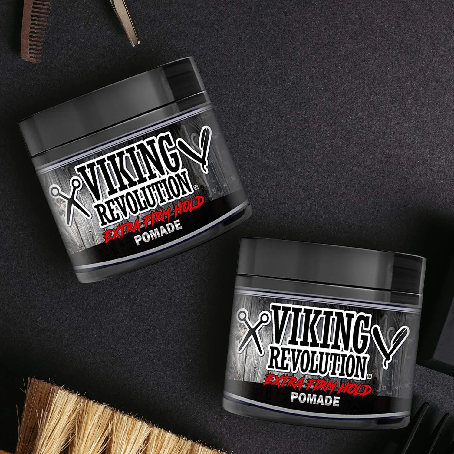 Помада для укладки волос Extreme Hold для мужчин (2 шт.) Viking Revolution — фото 3