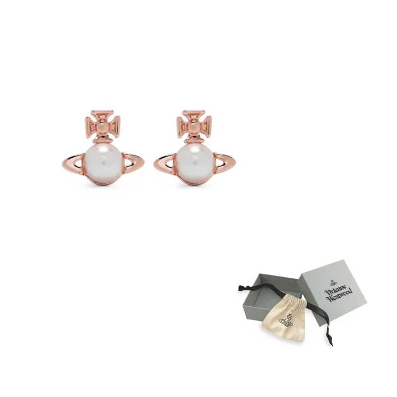 

Vivienne Westwood Женские серьги-гвоздики с розовым жемчугом